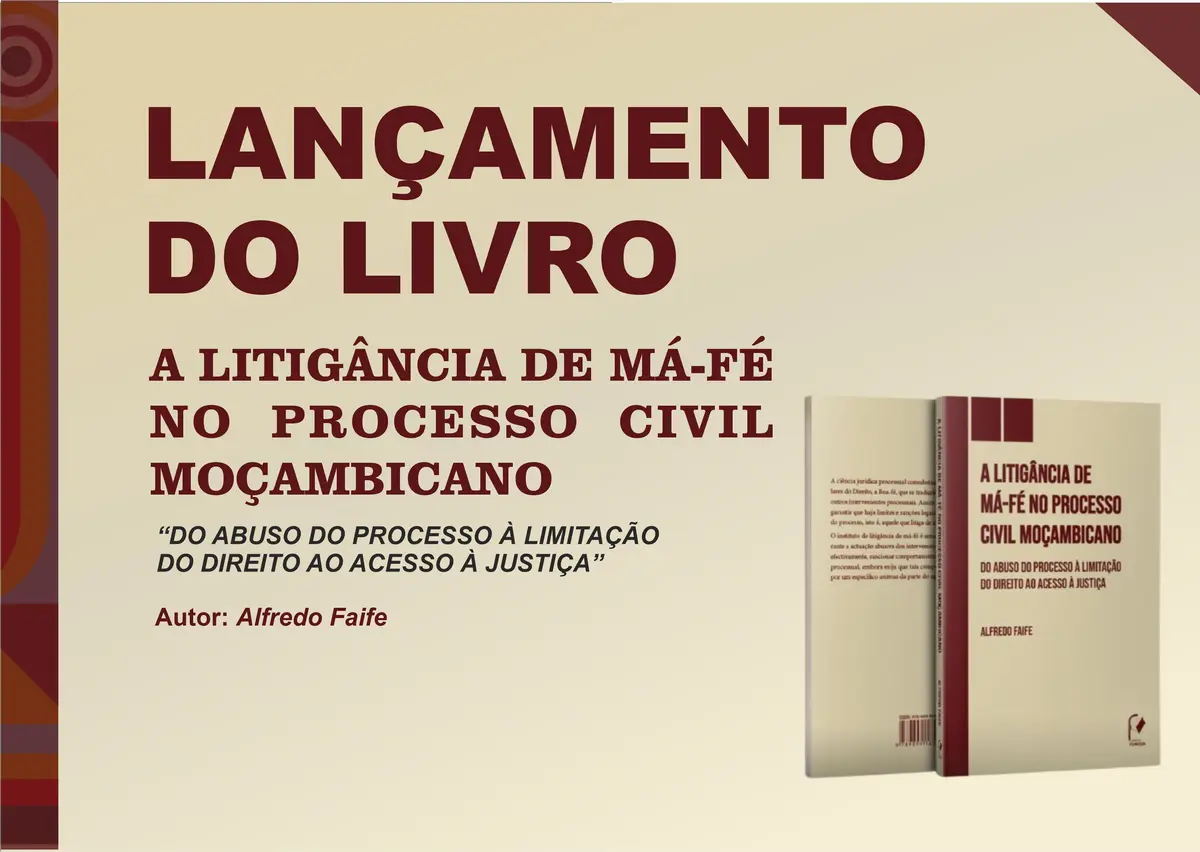 Capa do livro A Litigância de Má-fé no Processo Civil Moçambicano